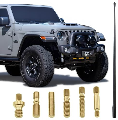 VOTEX - 13 Inch All-Terrain Flexible Rubber Antenna Accessories - Spring Steel Internal Core