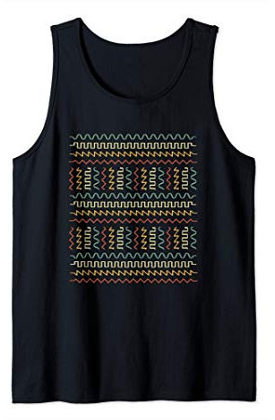 Analog Waveform Modular Synthesizer Music Producer Tank Top