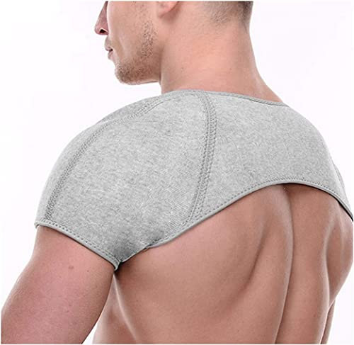 Liummrcy Double Shoulder,Shoulder Brace,Support Brace Pain Relief Compression Shoulder Warm Wrap Protector Warm Shoulder Brace Winter Warm Shoulder Pads for Women and Men(M)