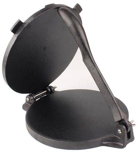 Nutrichef NCCIPRS33 Cast Iron Tortilla Press, Black