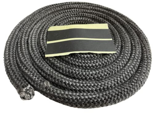 FireVikings Fireparts mit Qualitäts-Ofendichtung – Dichtungsschnur Ø 16 mm – Länge 2,5 m – Runddichtung für Holzöfen – Graphitgrau – Schnurdichtung 2500 x 16 x 16
