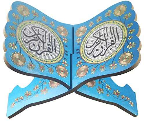 Support de livre en bois de Coran, Support de support de livre saint coran pliable support de livre saint Bible support de coran Eid Mubarak support de lecture de livre de prière musulman Ramadan