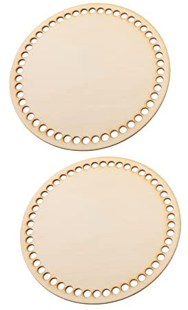 MAGICLULU 2stücke Holz-Boden Für Häkelkorb Stabiler Holzboden Für Handarbeit Und Bastelprojekte Langlebig Und Vielseitig Einsetzbar Perfekter Untergrund Für Kreative Taschen