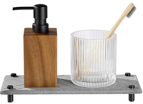 Navaris Ablage für Spülutensilien aus Kieselgur - Sink Organizer schnelltrocknend - Schwammhalter Küche Seifenablage Bad - Design Spülorganizer - Grau