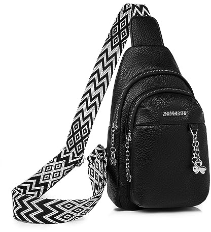 Myhozee Sling Bag Damen Brusttasche Klein Schultertaschen Handy Umhängetasche Crossbag Umhängen für Outdoorsport Wandern Reisen