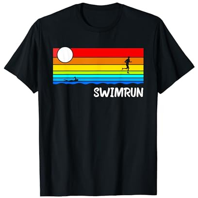Swimrun Design Natation Course à pied Sports T-Shirt