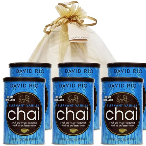 GUSTONE. David Rio Geschenkset Elephant Vanilla 6 x 398g Dosen Chai Latte
