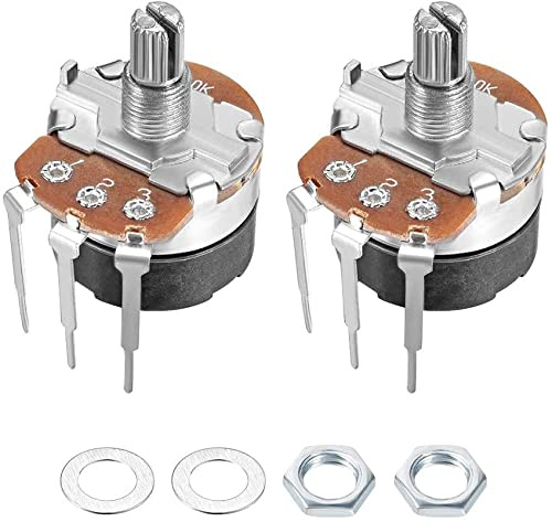 XYWHPGV WH138 Potentiometer mit Schalter 5K Ohm Variable Widerstände Single Turn Rotary Carbon Film Taper 2pcs(eca7e 9cb03 6c913 a6621 2c192 f9f0d