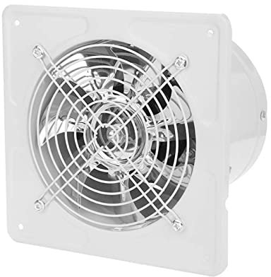 Vvikizy Abluftventilator, Geräuscharme Belüftung, Badezimmer, Fenster, Abluftventilator, Wandmontage, Küche, Garage, Abluftventilator, 40 W, 220 V, für Badezimmer, Dachboden, (Weiß)