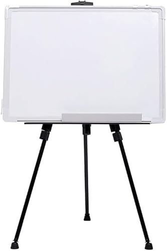 WDSOPK Lavagna Magnetica cancellabile a Secco con treppiede, Pieghevole, Mobile, per Ufficio, riunioni, presentazioni, cavalletto per Graffiti per Bambini (60x90 cm)