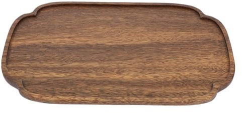 CONGARTENO Holz Serviertablett Kreatives Rechteckiges Grilltablett Aus Nussbaum Für Obst Snacks Und Desserts Küchenzubehör Für Partys Und Veranstaltungen