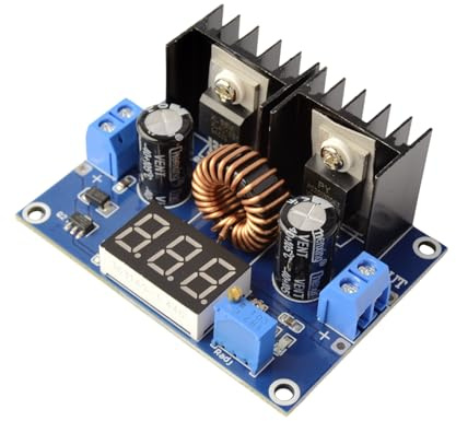 LAOMAO DC-DC Step Down Converter 4-40V 8A Buck Convertitore con indicatore di tensione regolabile XH-M404 Power Adapter Module