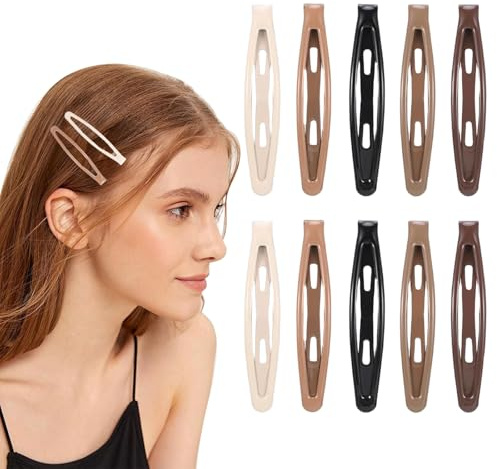 LunarCharm 20 Stück Metall Snap Haarspangen, Snap Haarclips Haar Snap Clips Kinder Haarklammern mit Box, Haarspangen, Haarschmuck für Frauen und Mädchen