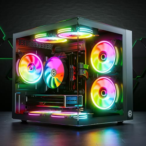 GameMachines HyperCube - Gaming PC - AMD Ryzen 7 5700X - GeForce RTX 5070-1TB SSD - 16GB DDR4 - WLAN - Win 11 Pro