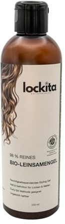 98% reines Leinsamengel für Haare & Locken- Anti Frizz Lockengel Naturlocken – Scrunch Gel - Curl Gel – Bio Styling Gel – ohne Silikone – Curly Girl Methode geeignet