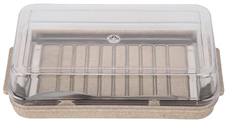 Stainless Steel Butter Cutter and Cheese Storage Box with Transparents Covers Easy to Use Butter Slicer with Container