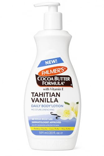 Palmer’s Cocoa Butter Formula Tahitian Vanilla Body Lotion 400ml – Epished Deep Moisturising Body Cream for Dry Skin | Nourishing Cocoa Butter & Vitamin E Lotion for Soft, Smooth, Hydrated Skin