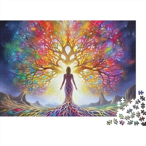 Puzzle Albero della Vita Colorato per Adulti 1000 Pezzi Gioco di Puzzle Relax 70x50cm/1000pcs