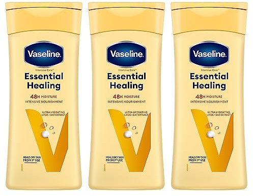 3 x Vaseline Intensivpflege Body Lotion - Essential Healing - 400ml
