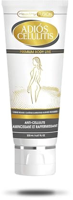 Adiós Celulitis Gel Healthy Fusion | Potente anticelulítico reductor intensivo | Reafirma, tonifica y elimina la piel de naranja | Combate la celulitis y reducción de grasa localizada | 200ml