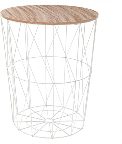 Atmosphera Beistelltisch Kumi, Weiß, Durchmesser 47 cm