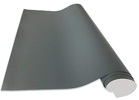 | Selbstklebende Tafelfolie | Markerfolie | Whiteboardfolie | Boardmarkerfolie | inkl. 2 Stück Kreide | Wandfolie | Farbe:Grau, Größe:120x60 cm