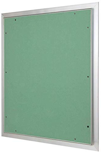 Revisionsklappe Trockenbau 500 x 600 mm – Revisionstür - Wartungsklappe mit 12,5 mm imprägnierter GK-Einlage und Druckverschluss – aus korrosionsbeständigem Aluminium – befliesbar – MW multi werkzeug