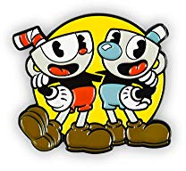 Cuphead & Mugman Pin | Official Cuphead Collectible Pin | Measures 2 Inches