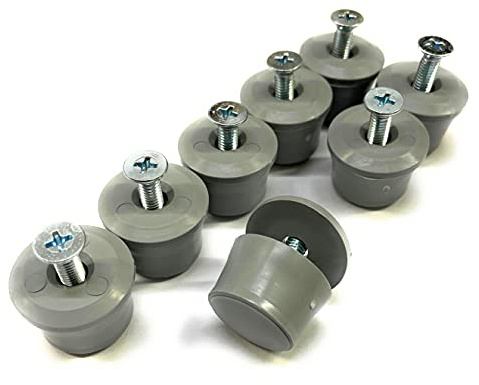 Rolladenstopper Anschlagstopper 13 mm grau geschlossen | 4 Paar Stopper, Rolladenanschlag, Wespenschutz, Insektenschutz