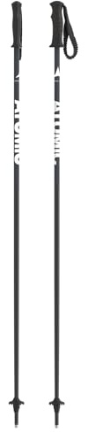 ATOMIC Amt Jr Ski Poles, Black, Length 85 cm, 3* Aluminium Ski Pole, Ergonomic Jr Handle on the Pole, Elastic Kids Hand Strap, Poles with 50 mm Piste Basket