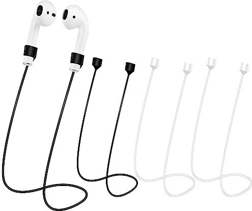 Magnetisches Silikonband 4 Stück Kompatibel Magnetic Strap Anti-verlorene Sport Ohrhörer-Schlüsselband Schlüsselband für kabellose Kopfhörer