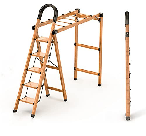 Wäscheständer/Wäschetrockner Wäscheständer mit Leiter, faltbarer großer Wäscheständer, Aluminium-Wäscheständer mit doppeltem Verwendungszweck, viel Platz for Trocknen Clothes Drying Rack ( Color : B )