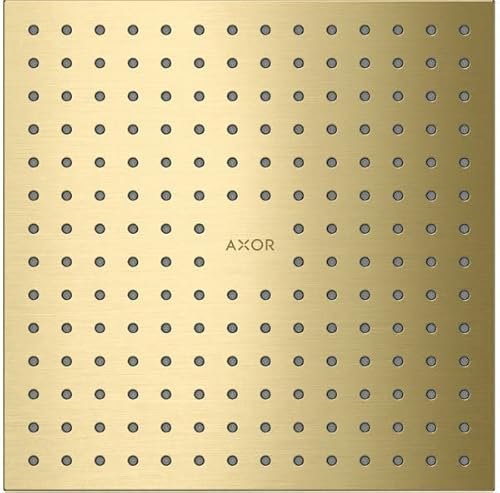 hansgrohe AXOR ShowerSolutions Kopfbrause 250/250 1jet, Decke-Aufputz, 35309950, Farbe: Brushed Brass