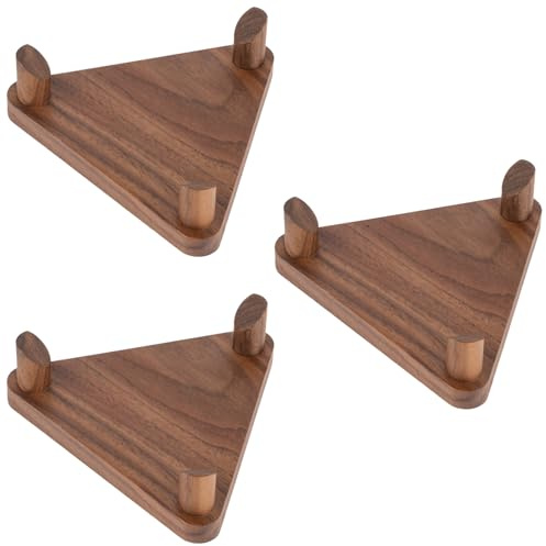 PUERSI Ball Halterung Holz Wand Ballhalter Basketballhalter Wandhalterung | Wandmontage Wandhalter für Basketball Fußball Volleyball, Rustikales Braun