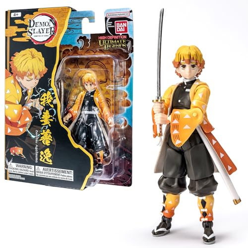 BANDAI - Ultimate Legends HD - Figurine d'action Demon Slayer 12 cm - Zenitsu Agatsuma - Licence Officielle Demon Slayer - Figurine articulée Zenitsu - Jouet Enfant 4 Ans et + - VE88962