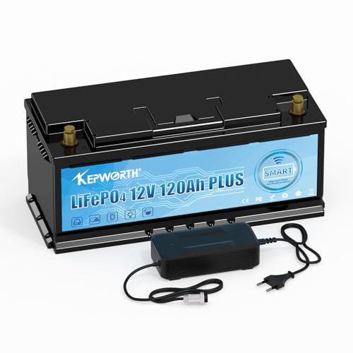 Bluetooth Lifepo4 Batterie 12v 120AH Lithium avec des cellules de qualité A et 120A BMS pour moteur de pêche à la traîne, camping, système solaire, applications domestiques, série et parallèle.