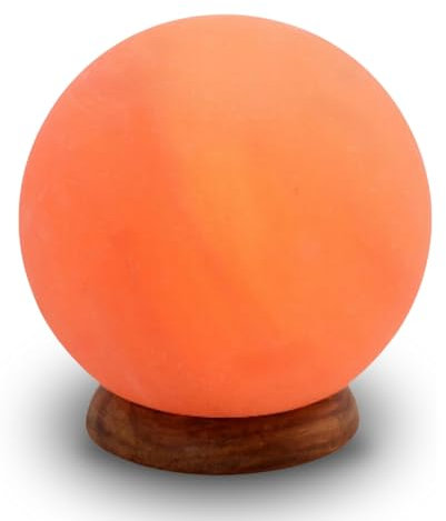 Zen'Light Lampada di sale Moon - Lampadina e cavi inclusi - Illuminazione naturale per ambienti - Decorazione Zen e purificazione dell'aria - Himalaya dalla gamma Sale Pakistan, cristallo di sale -