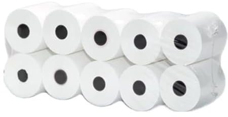 Thermorollen, 57 mm x 18 m x 12 mm (BPA-frei; Ø Rolle 37 mm) (50 Stück) - Kassenrollen - Bonrollen, für Registrierkasse mit Bondrucker - Thermorollen, 57x18x12-18 Meter lang