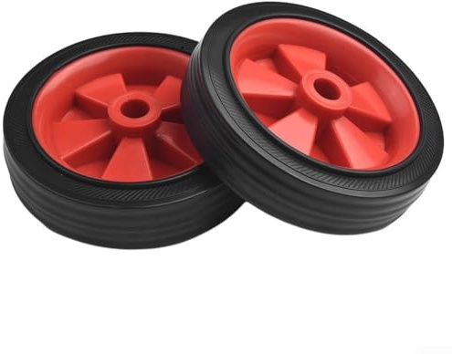 2Pcs Air Compressor Wheel Replacement Shockproof Absorption Non-Slip 5-6Inch Oil Free Machines Air Pumps Air Compressors Casters Wheel Replacement(6inch)