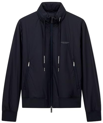 Armani Exchange Essential, Removable Hood Loged Drawstring Side Logo Chaqueta Hombre (Pack de 1)