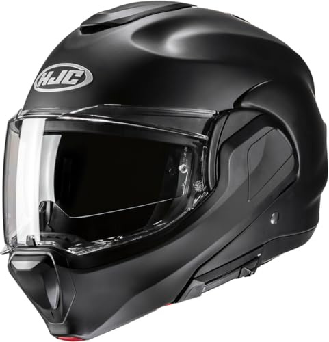 HJC, Modularer Motorradhelm F100 UNI Semi Flat Black, M