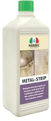 MARBEC METAL STRIP 1LT Decerante per rimuovere rapidamente vecchi strati di cere sintetiche e polimeri. Non contiene soda caustica.