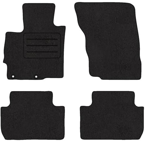 Fußmatten Velours Autoteppich passend für Mitsubishi Eclipse Cross Satz schwarz