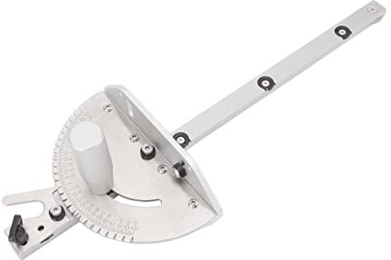 Jauge à onglet, ensemble de jauge à onglet universelle pour scie à table avec extrémités inclinées à 120 ° et 27 butées d'angle, outil de travail du bois en acier inoxydable pour scie à onglet, scie