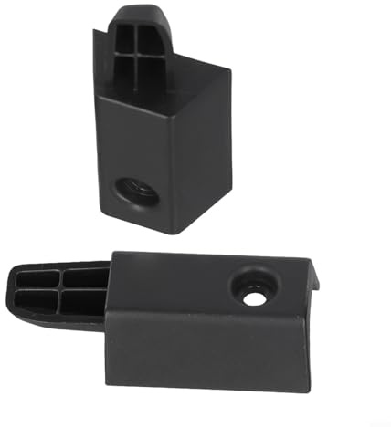 Compatible con los modelos Lr012846 Lr012847 de repuesto de pestillo de cortina, color beige o negro, para carga trasera, 2 piezas de cubierta de tela para cajuela, cubierta de área ABS de larga