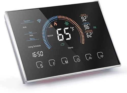 Termostato de calor, controlador inalámbrico BHP-8000C, pantalla digital programable WiFi, panel de control de calefacción por voz