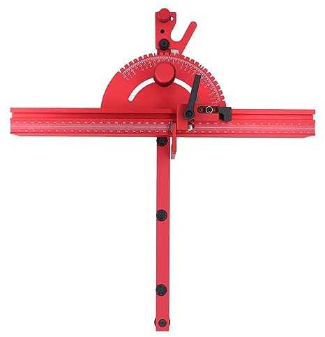 Dioche Enjoywood Mitra Mitra da Tavolo di Misurazione - Recinzione in Lega di Alluminio Ad Alta Precisione con Finecorsa per Binari a T da 30 Mm e 45 Mm - Accessori Completi Inclusi