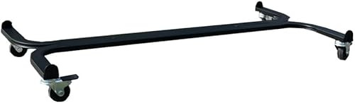 Tecnokit Carrello portapiante, Varie Dimensioni, con Ruote industriali Ø 5 cm, Struttura in Acciaio, Adatto per Interni ed Esterni, Giardinaggio. (Rettangolare cm 70, Nero)