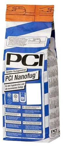 PCI Nanofug Variabler Flexfugenmörtel 4 kg - 47 Anthrazit - Für Fugen mit hohem optischem Anspruch - Für alle Fugenbreiten