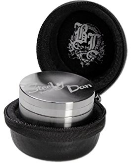 Black Leaf Grinder Steely Dan 59mm Kräutermühle mit Tasche